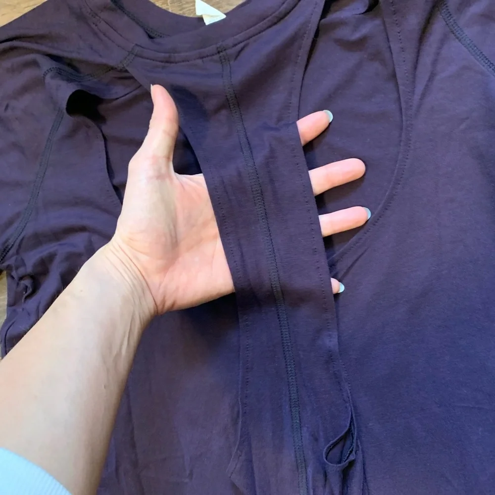 Under Armour Supreme Plum Long Sleeve Women's Top - Picture 5 of 5